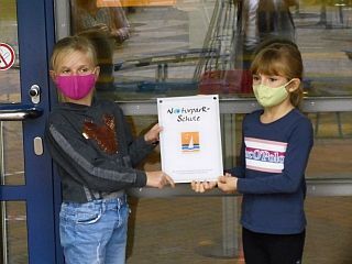 Bänder mit Aufschrift Naturschutz