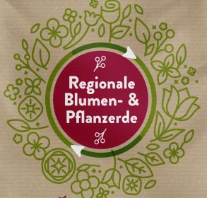 Beschriftung Sack Blumenerde