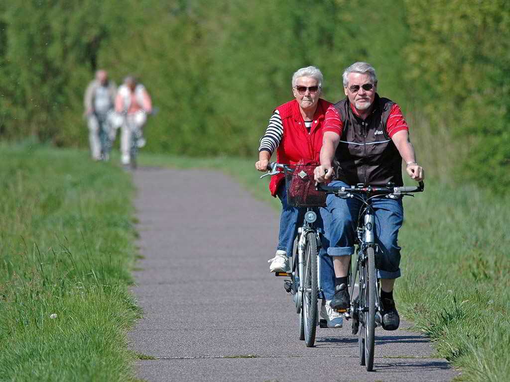 zwei Radfahrer